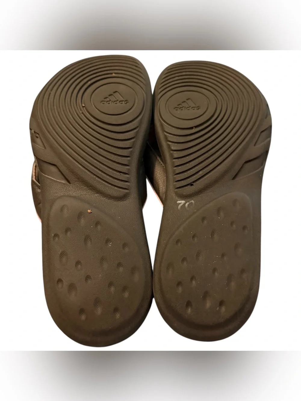 adidas ~ Women’s Brown & Pink Cushioned Flip Flops ~ Gently Worn